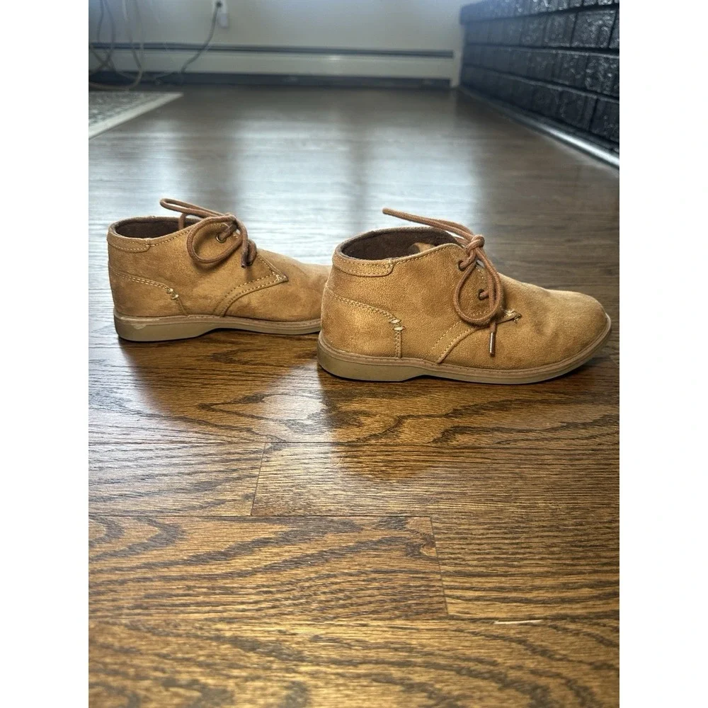 London Underground Peter Kids Tan Chukka Boots MY23001A-1 Boys Size 2